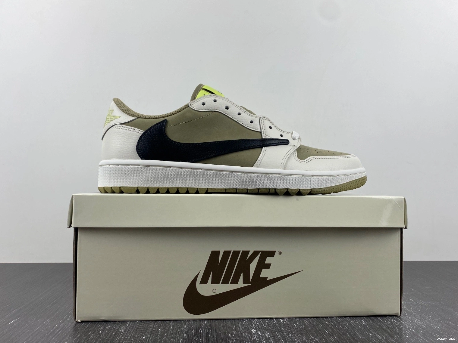 Rep Golf Jordan Olive Retro 1 FZ3124-200 Travis Scott Neutral Low 0522